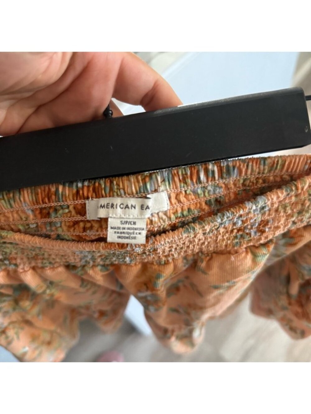 Corduroy Floral Tiered Mini Skirt - Picture 3 of 5